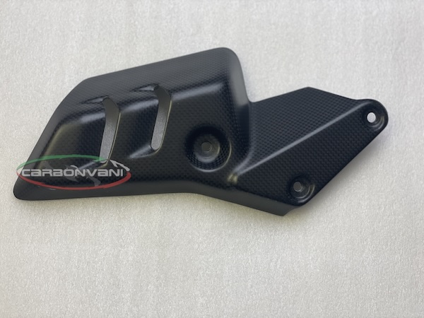 Carbonvani Carbon Fiber Left Hand Exhaust Guard for the Ducati Diavel V4 Carbonvani Carbon Fiber Left Hand Exhaust Guard for the Ducati Diavel V4